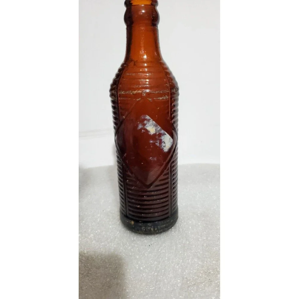 Orange Crush Brown Insulated Glass Bottle 1940s Prichard AL Rare Vintage Soda